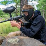 man playing painball